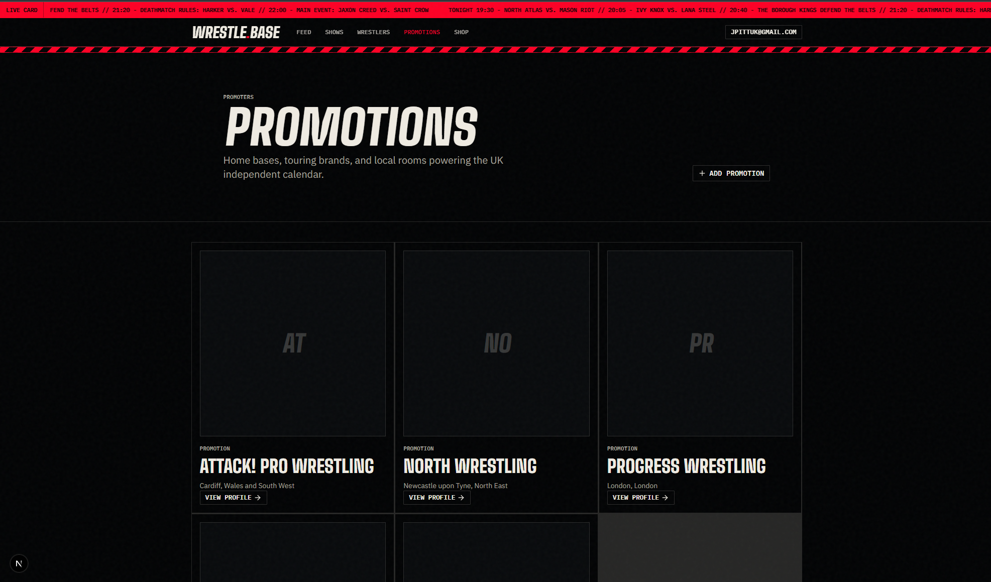 WrestleBase screenshot 3