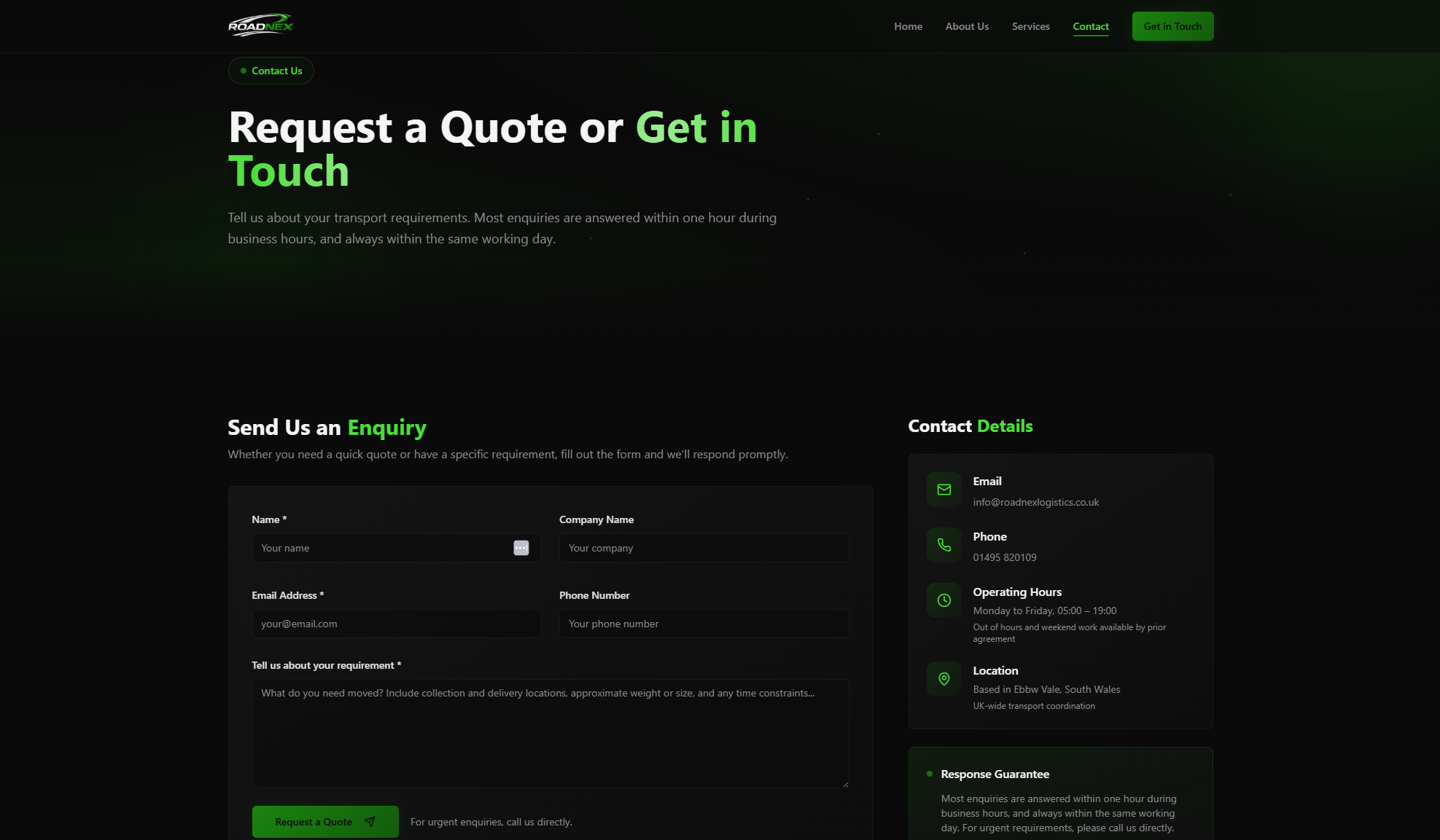 Roadnex Logistics screenshot 2